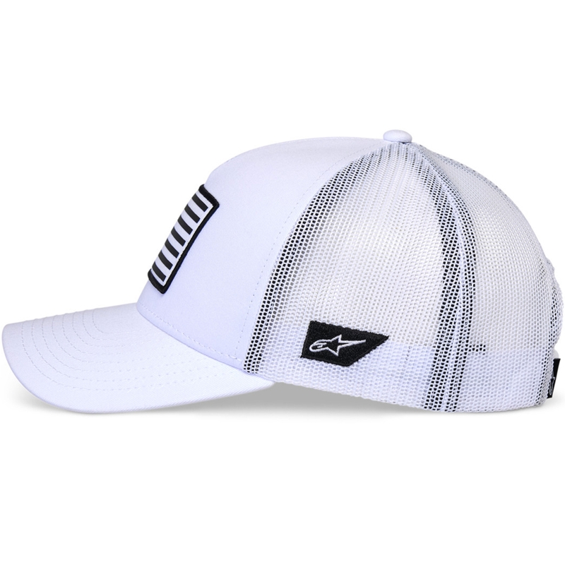 Шапка Alpinestars Flag Snap бяло-бяло