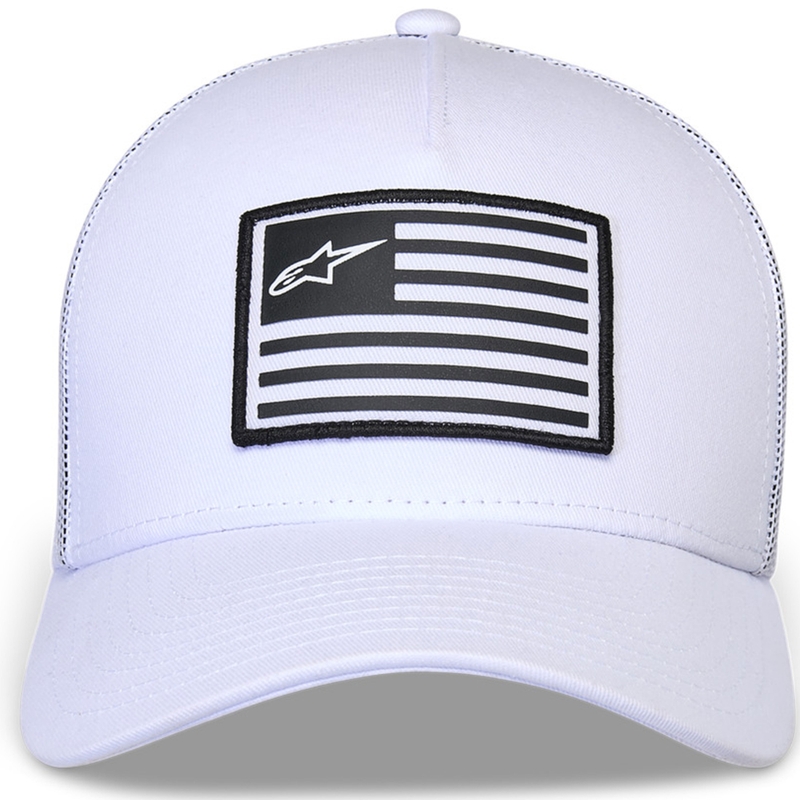 Шапка Alpinestars Flag Snap бяло-бяло