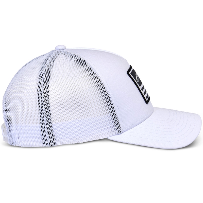 Шапка Alpinestars Flag Snap бяло-бяло