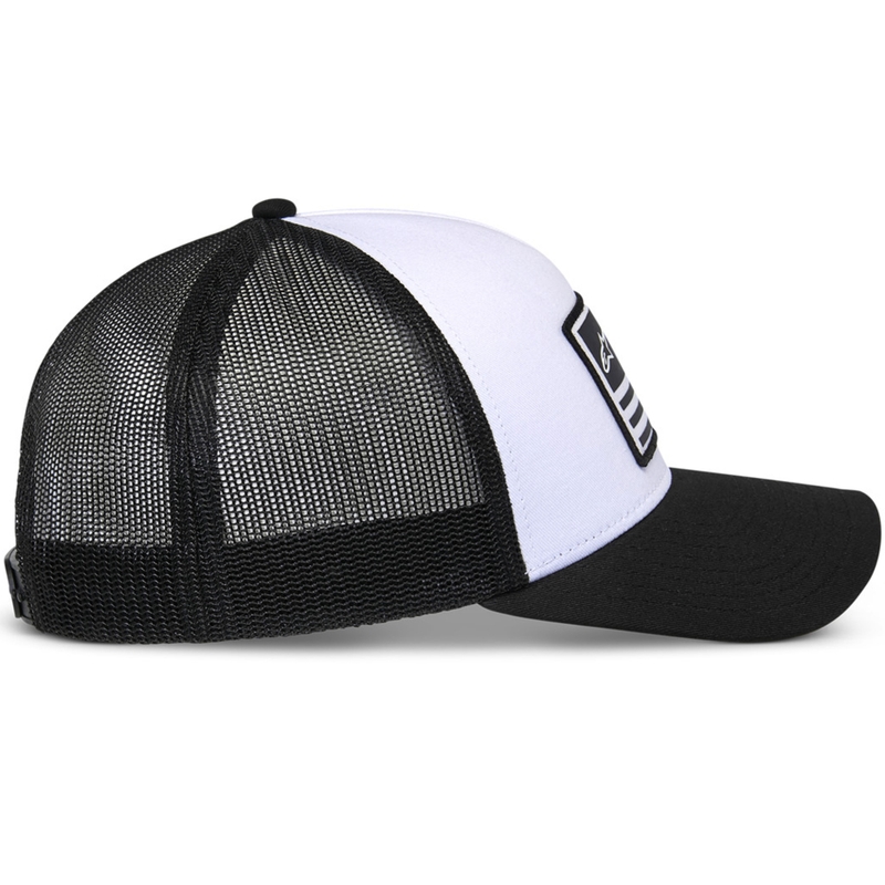 Шапка Alpinestars Flag Snap бяло-черна
