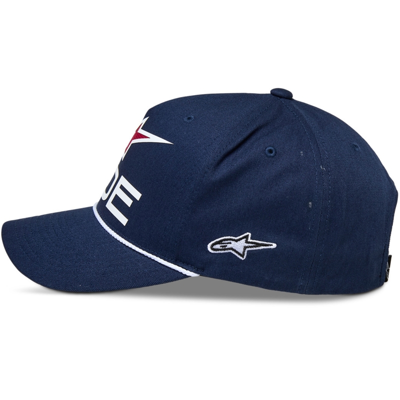 Шапка Alpinestars Ride Comp Snapback, синьо-бяло-червено
