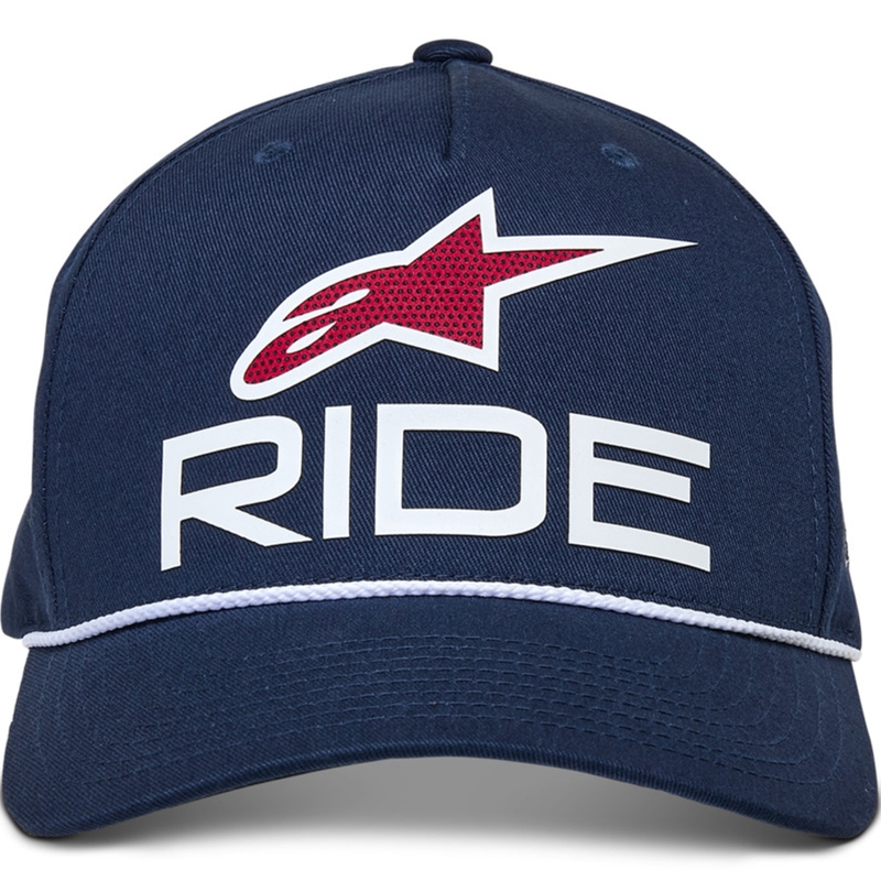 Шапка Alpinestars Ride Comp Snapback, синьо-бяло-червено