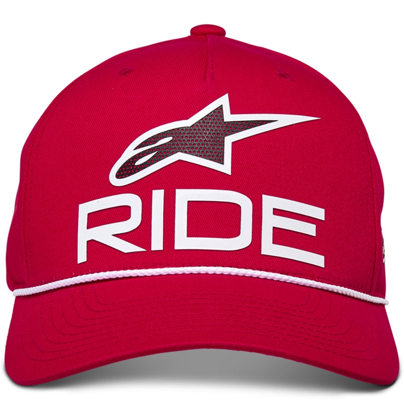 Шапка Alpinestars Ride Comp Snapback, червено-бяло-черно