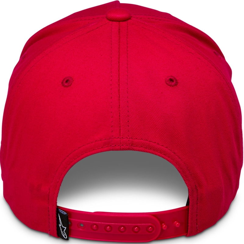 Шапка Alpinestars Ride Comp Snapback, червено-бяло-черно
