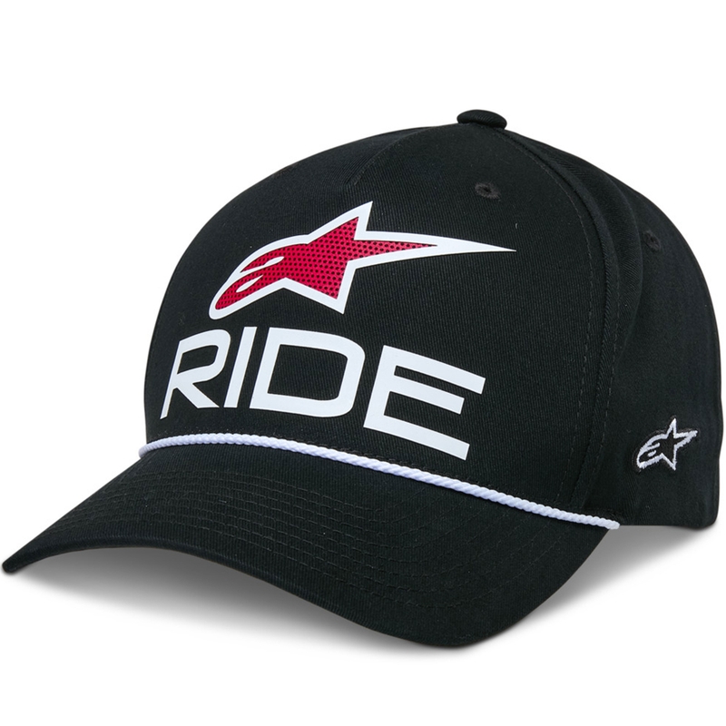 Шапка Alpinestars Ride Comp Snapback черно-бяло-червено