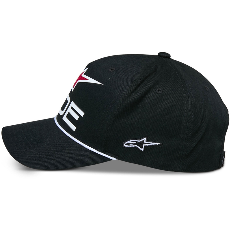 Шапка Alpinestars Ride Comp Snapback черно-бяло-червено