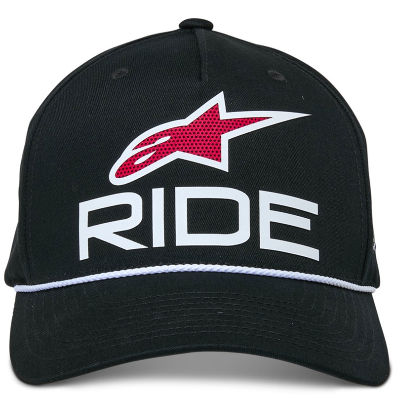 Шапка Alpinestars Ride Comp Snapback черно-бяло-червено