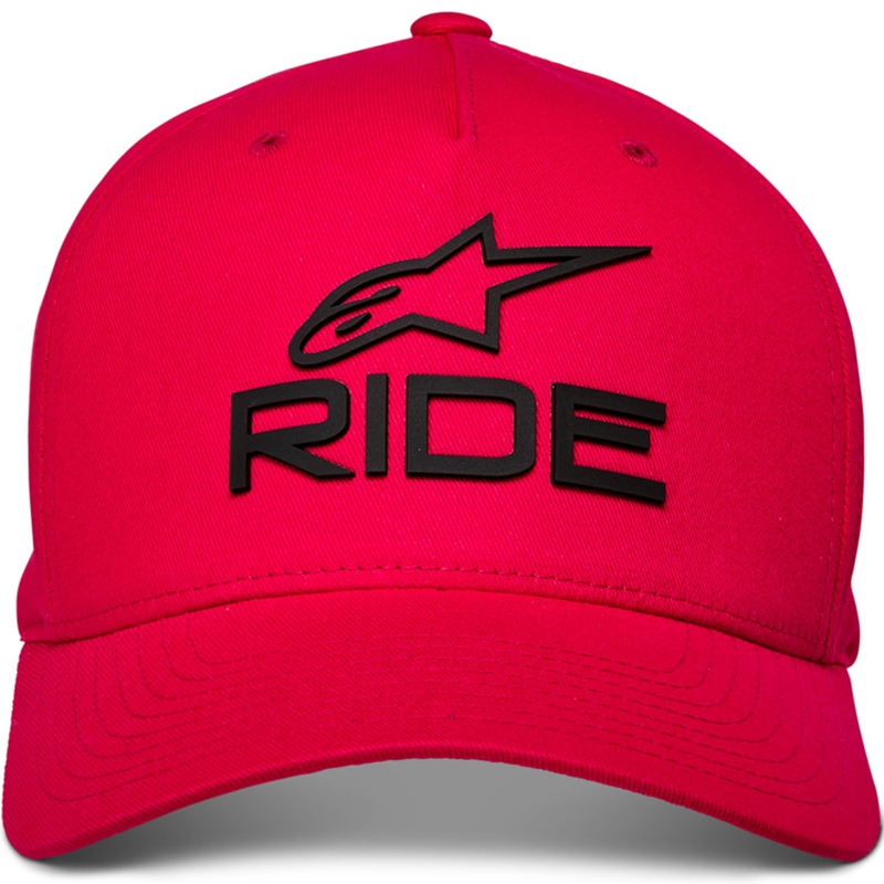 Шапка Alpinestars Ride Sonic червено-черна