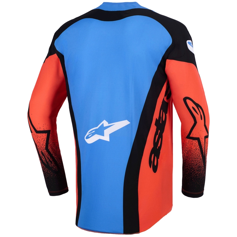 Мотокрос фланелка Alpinestars Techstar Knif, оранжево-черно-синя