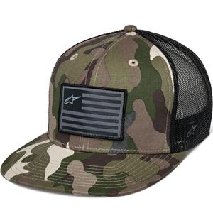 Шапка Alpinestars Flag, зелена камуфлажно-черна