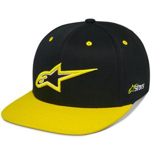 Шапка Alpinestars Thickness Snapback, черно-флуоресцентно жълто