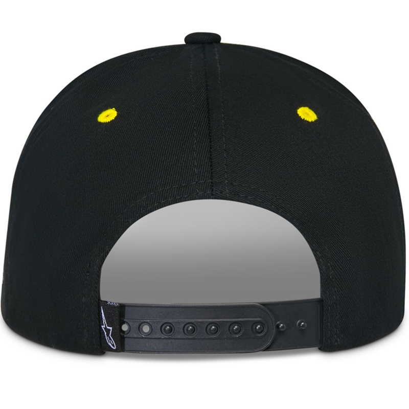 Шапка Alpinestars Thickness Snapback, черно-флуоресцентно жълто