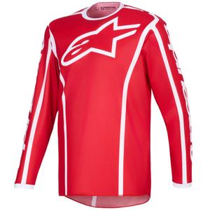 Мотокрос фланелка Alpinestars Fluid Apex червено-бяла