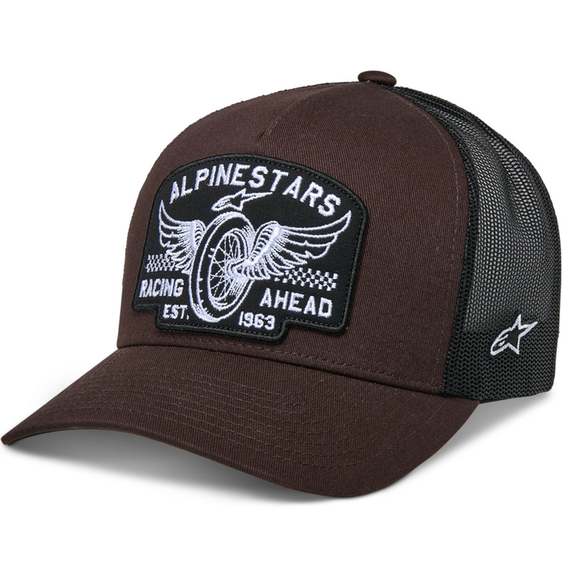 Шапка Alpinestars Heritage Patch, кафяво-черна