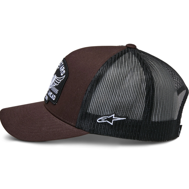 Шапка Alpinestars Heritage Patch, кафяво-черна