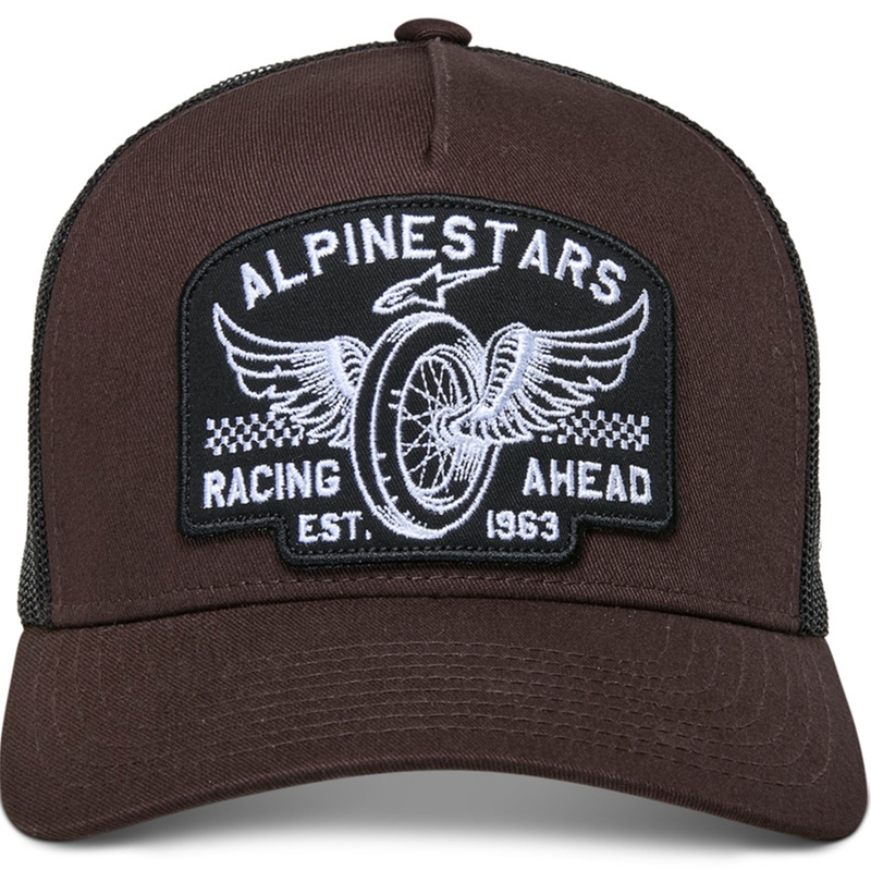 Шапка Alpinestars Heritage Patch, кафяво-черна