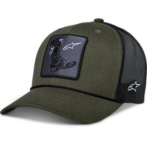 Шапка Alpinestars Booted зелено-черна