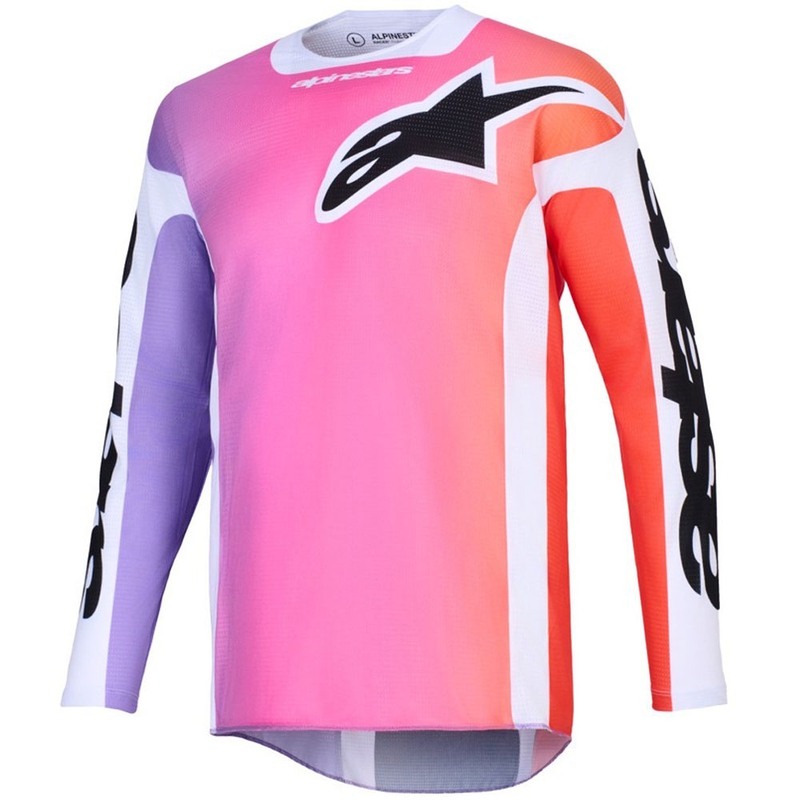 Многоцветна фланелка за мотокрос Alpinestars Racer Air Portl