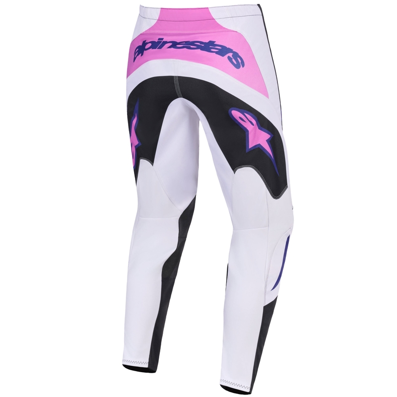 Мотокрос панталон Alpinestars Fluid Grid черно-светло сиво-лилаво
