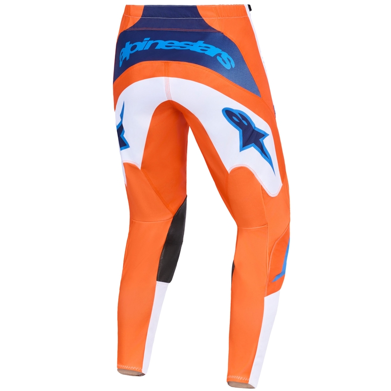 Мотокрос панталони Alpinestars Fluid Grid оранжево-синьо-бяло