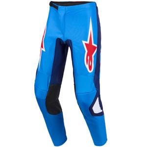 Мотокрос панталони Alpinestars Fluid Grid синьо-червено-бяло