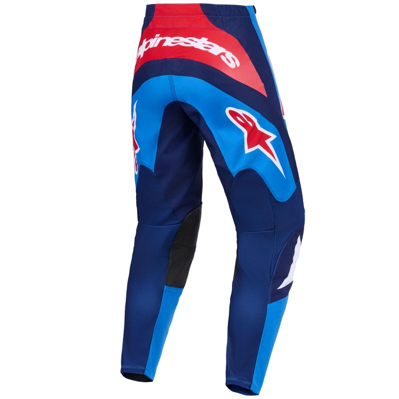 Мотокрос панталони Alpinestars Fluid Grid синьо-червено-бяло