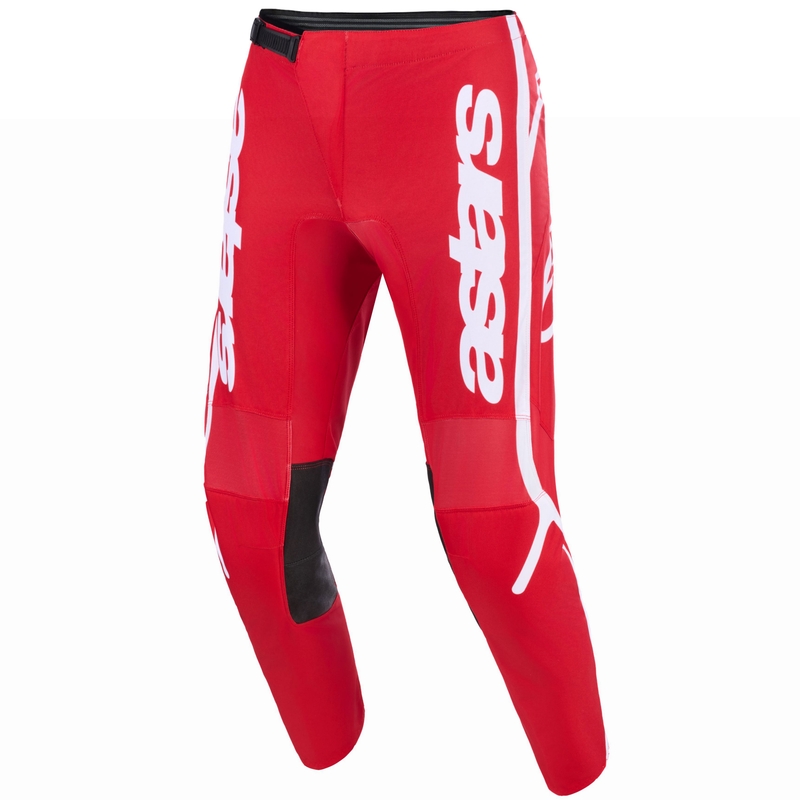 Мотокрос панталони Alpinestars Fluid Apex червено-бели