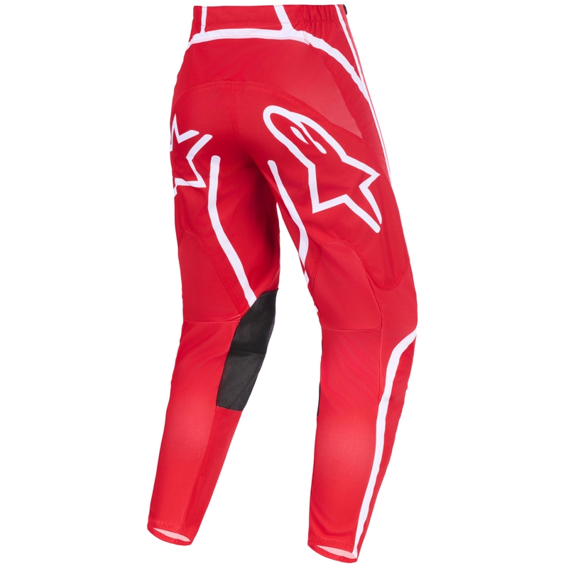 Мотокрос панталони Alpinestars Fluid Apex червено-бели