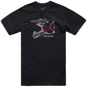 Тениска Alpinestars MX Каска CSF черна