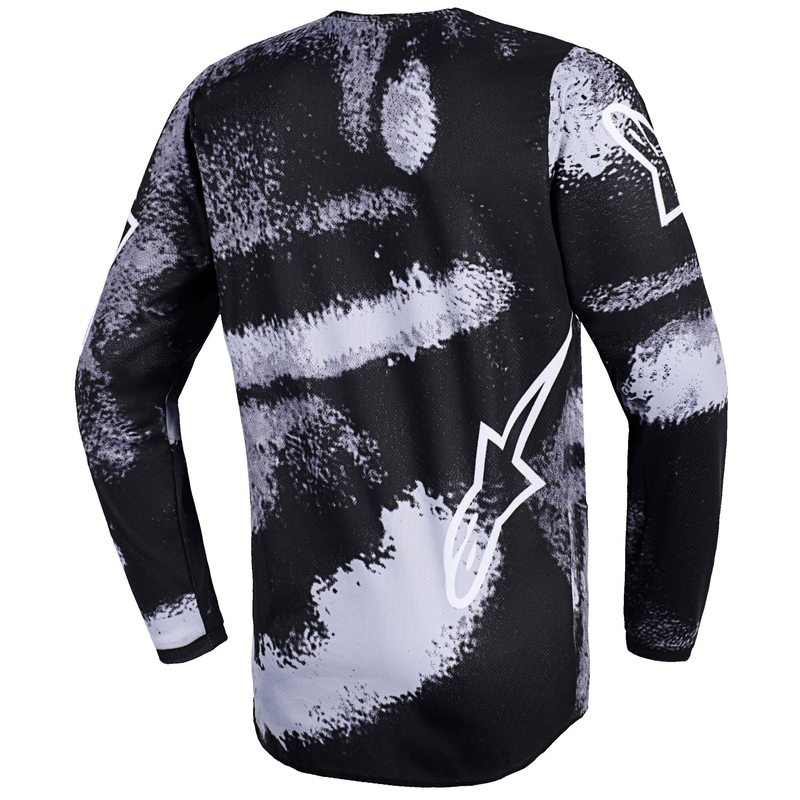 Детска мотокрос фланелка Alpinestars Fluid Lahnd - сива с камуфлаж