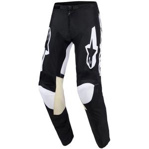 Мотокрос панталон Alpinestars Racer Air Riway черно-бял