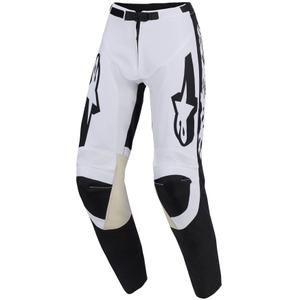 Мотокрос панталони Alpinestars Racer Riway, бяло-черни