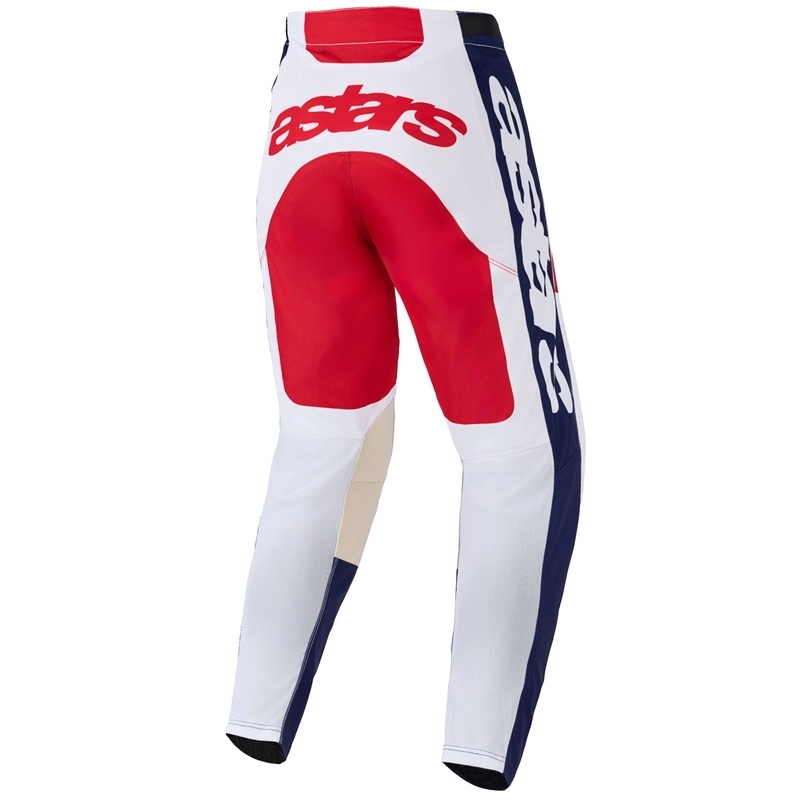 Мотокрос панталон Alpinestars Racer Riway бяло-синьо-червен