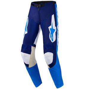 Мотокрос панталони Alpinestars Racer Riway, синьо-светло синьо-бяло
