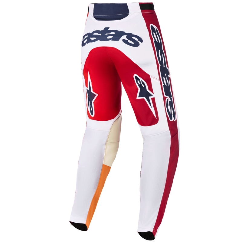 Мотокрос панталон Alpinestars Racer Portl червено-оранжево-светло сиво