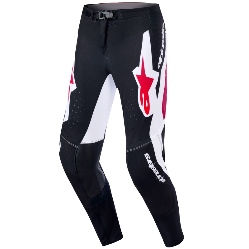 Мотокрос панталони Alpinestars Supertech Pro Vista черно-червено-бели