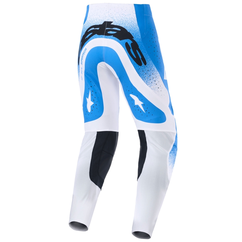 Мотокрос панталони Alpinestars Supertech Scenz синьо-бели