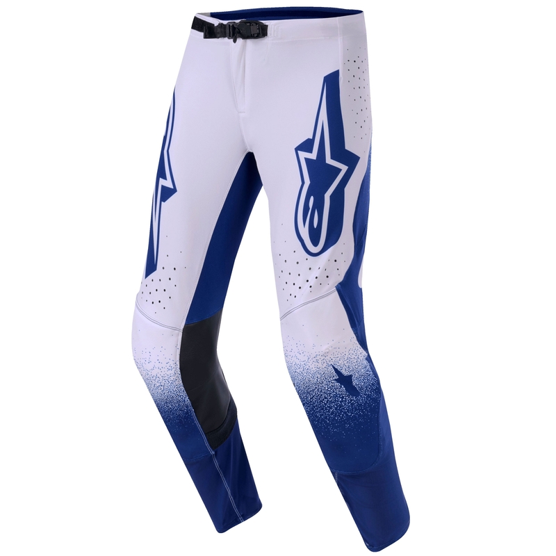 Мотокрос панталони Alpinestars Supertech Scenz, светло сиво-тъмно сини