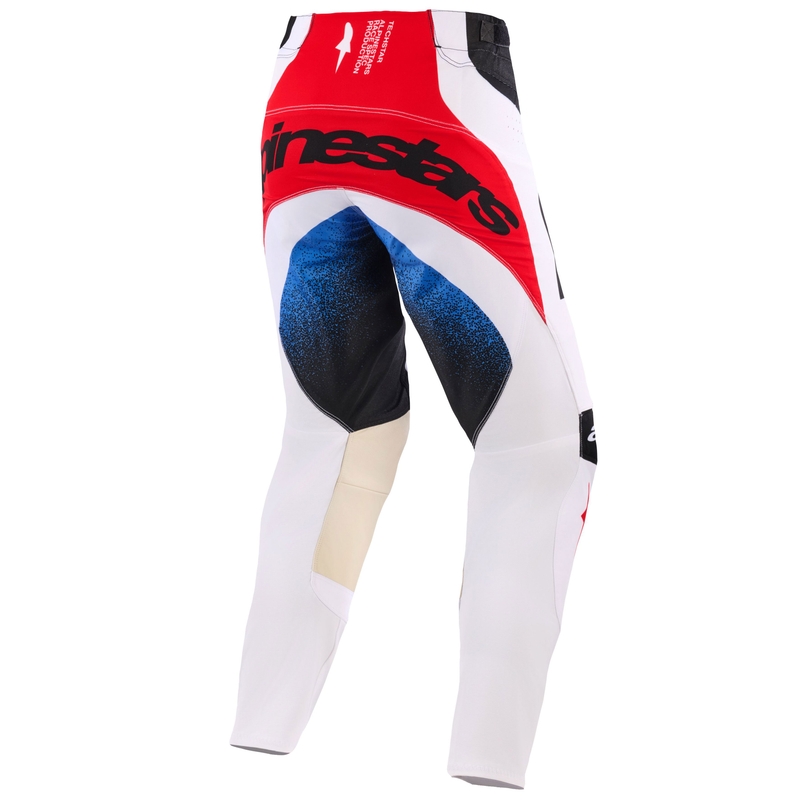 Мотокрос панталон Alpinestars Techstar Knif черно-бяло-синьо-червено