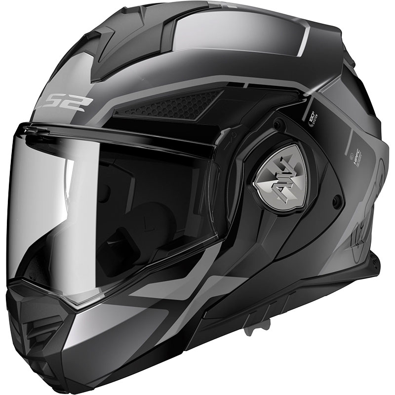 Каска за мотоциклет LS2 FF901 Advant X Metryk, титаниева, с отваряне