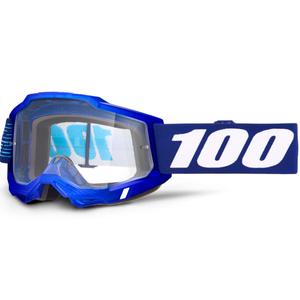 100% Accuri 2 2028 мотокрос очила с прозрачен плексиглас