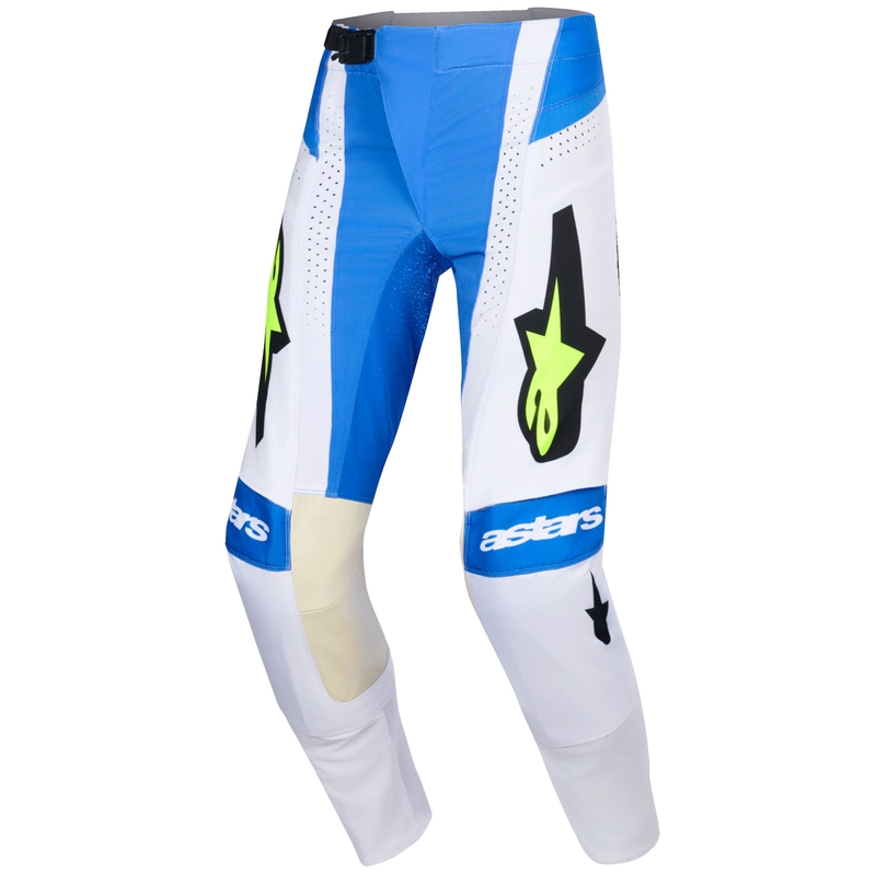 Мотокрос панталон Alpinestars Techstar Knif, синьо-черно-флуоресцентно жълто