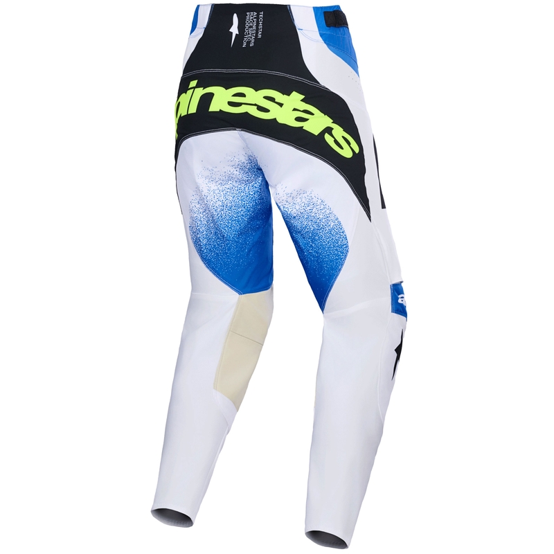 Мотокрос панталон Alpinestars Techstar Knif, синьо-черно-флуоресцентно жълто