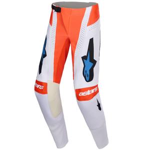 Мотокрос панталон Alpinestars Techstar Knif светло сиво-флуоресцентно оранжево-черно