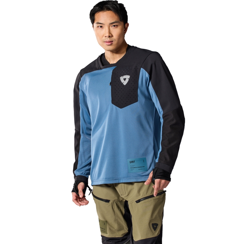 Revit Sierra 2 мотокрос фланелка синьо-черна