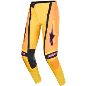 Мотокрос панталони Alpinestars Techstar Nomur оранжево-жълто-розови