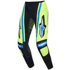 Мотокрос панталони Alpinestars Techstar Nomur, тъмносиньо-флуоресцентно жълто-синьо