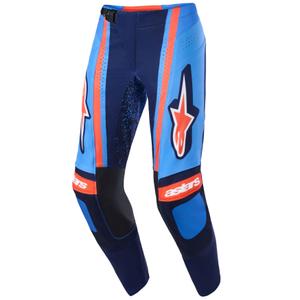 Мотокрос панталони Alpinestars Techstar Nomur, тъмносиньо-оранжево-сини