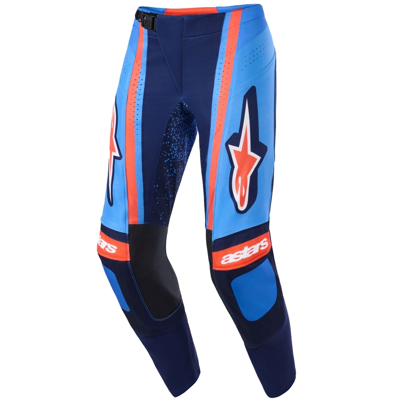 Мотокрос панталони Alpinestars Techstar Nomur, тъмносиньо-оранжево-сини