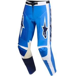 Мотокрос панталони Alpinestars Racer Air Portl синьо-бели